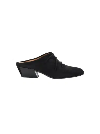 PEDRO GARCIA Women's Helenka 30MM Ruched Suede Mules | Thumbnail 1 PEDRO GARCIA Women's Helenka 30MM Ruched Suede Mules | Thumbnail 1