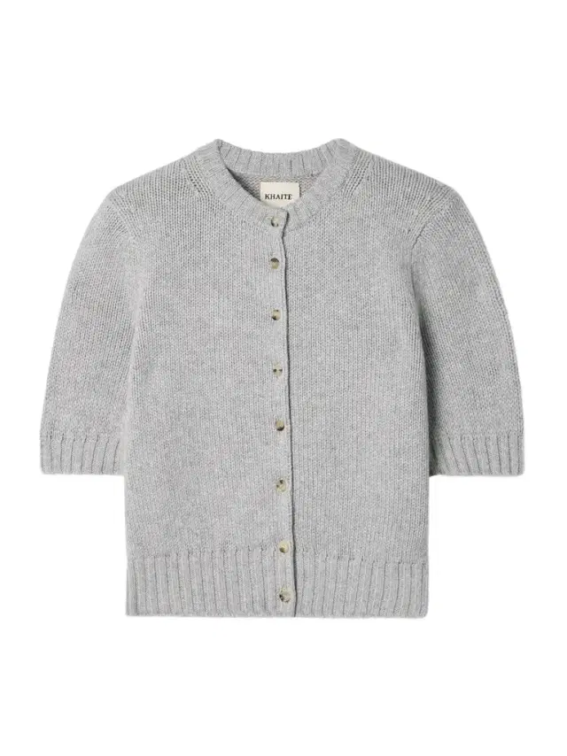 Khaite Nora cropped cashmere cardigan