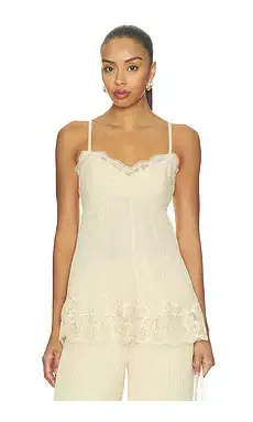 Pleated Lace Cami Pleated Lace Cami