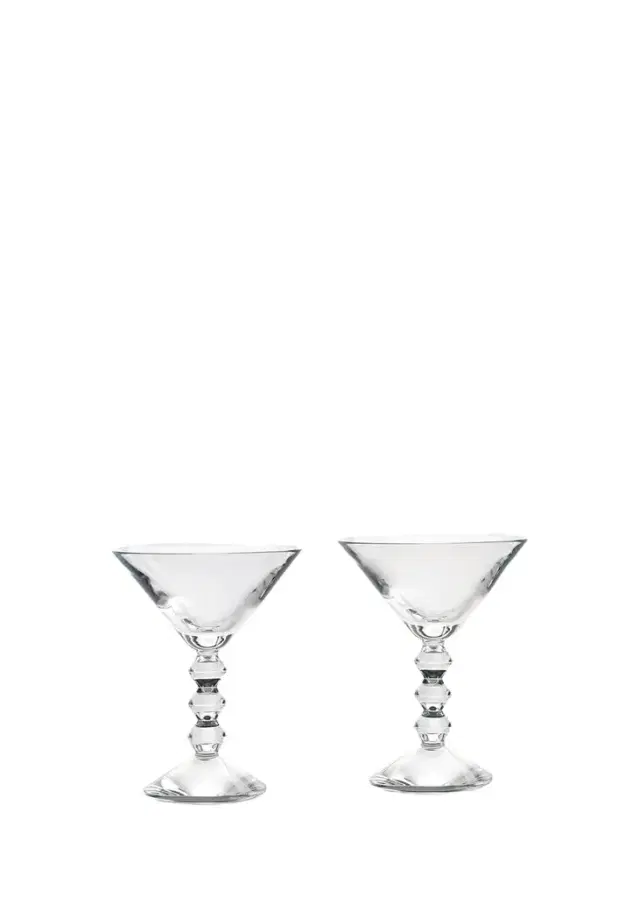 Baccarat Vega Martini Glasses, Set of Two