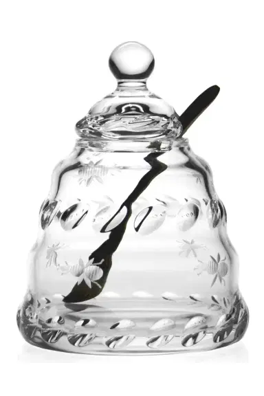 William Yeoward Crystal Buzzy Honey Jar with Spoon | Thumbnail 2