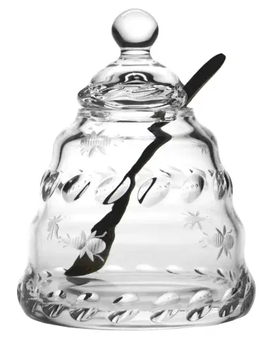 William Yeoward Crystal Buzzy Honey Jar with Spoon | Thumbnail 1