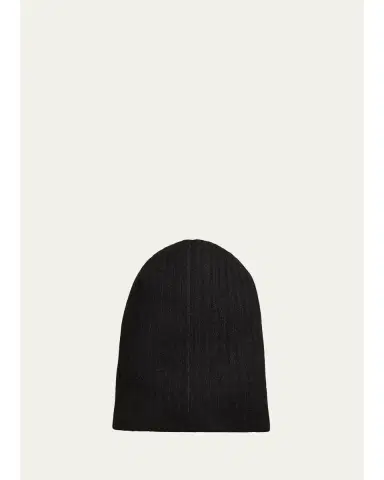 Bergdorf Goodman Men's Cashmere Slouchy Beanie Hat | Thumbnail 1