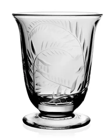William Yeoward Crystal Jasmine Etched Glass Flower Vase - 6" | Thumbnail 1