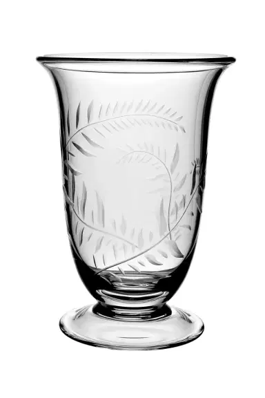William Yeoward Crystal Jasmine Etched Glass Flower Vase - 9.5" | Thumbnail 2