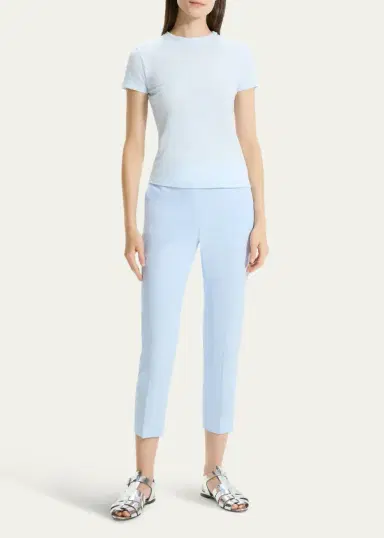 Theory Tiny Tee 2 Nebulous Organic Cotton Top | Thumbnail 10