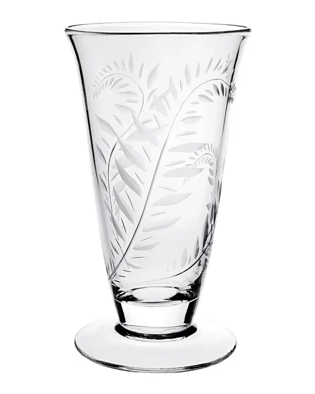 William Yeoward Crystal Jasmine Footed Vase, 11"
