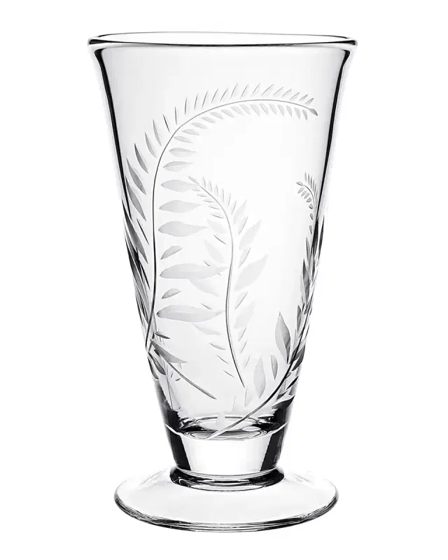 William Yeoward Crystal Jasmine Footed Vase, 9"