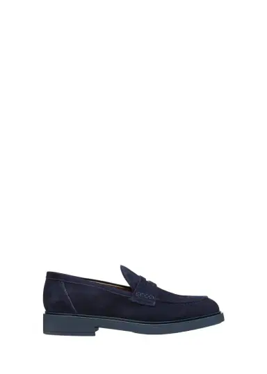 Gianvito Rossi Men's Harris Suede Penny Loafers | Thumbnail 1