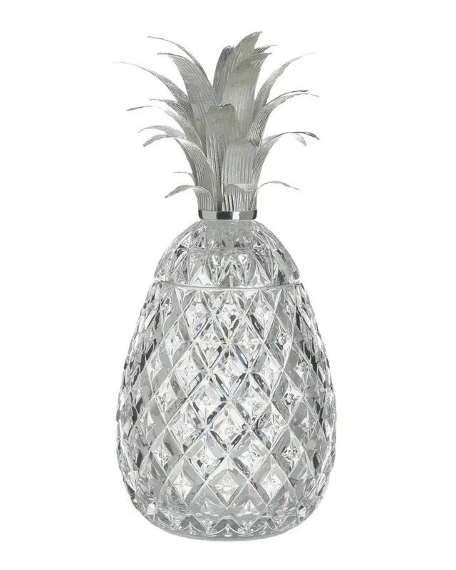 William Yeoward Crystal Isadora 11" Silver Pineapple Centerpiece
