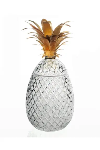 William Yeoward Crystal Isadora 26" Gold Pineapple Limited Edition Centerpiece | Thumbnail 3