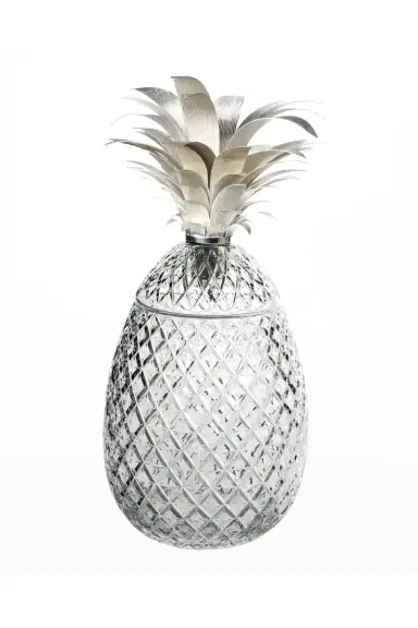 William Yeoward Crystal Isadora 26" Silver Pineapple Centerpiece | Thumbnail 2