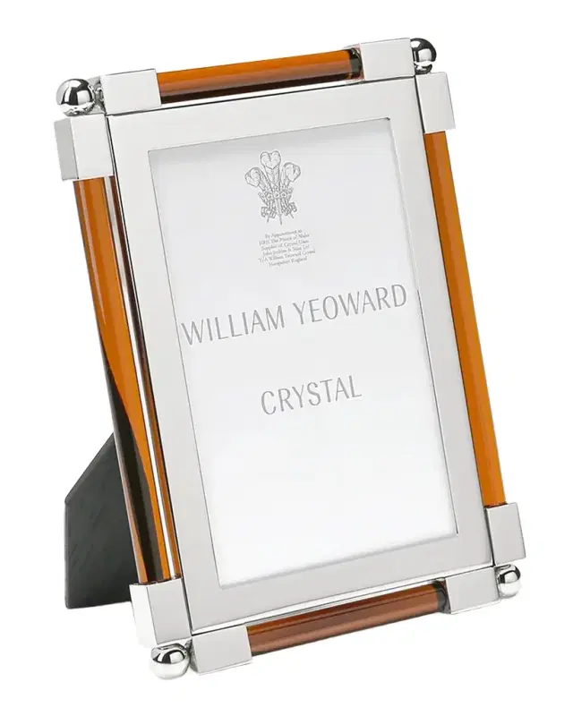 William Yeoward Crystal New Classic Amber Frame, 4 x 6