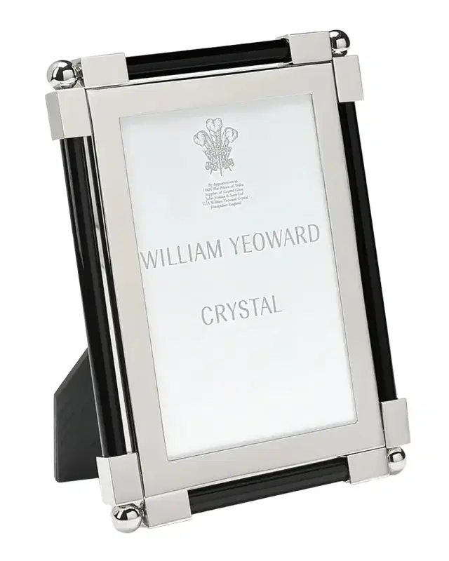 William Yeoward Crystal New Classic Black Frame, 4 x 6