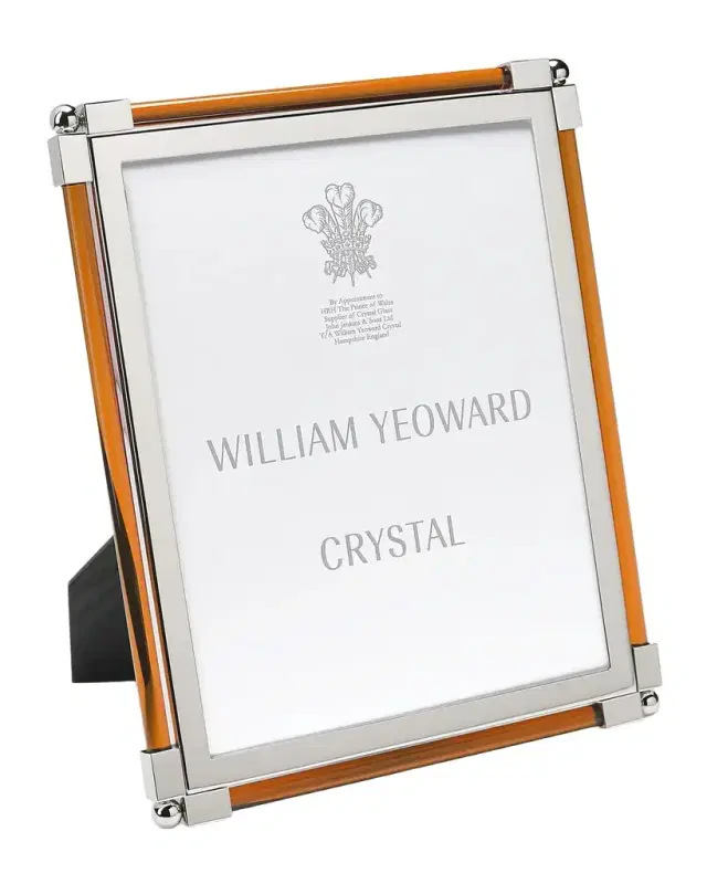 William Yeoward Crystal New Classic Amber Frame, 8 x 10