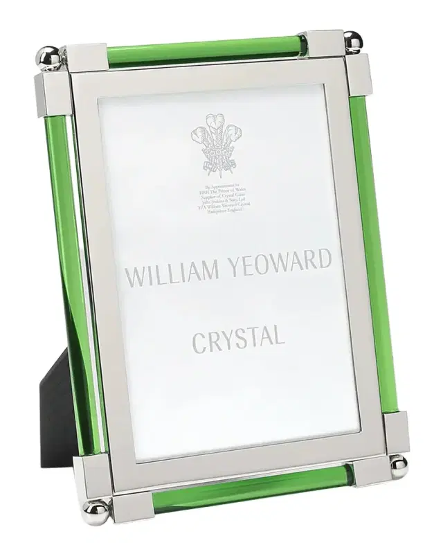 William Yeoward Crystal New Classic Green Frame, 5 x 7