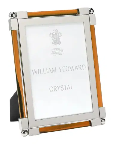 William Yeoward Crystal New Classic Amber Frame, 5 x 7 | Thumbnail 1