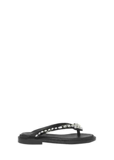 Simone Rocha Flower Embellished Thong Flat Sandals | Thumbnail 1 Simone Rocha Flower Embellished Thong Flat Sandals | Thumbnail 1
