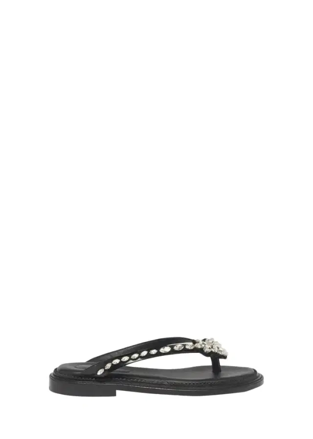 Simone Rocha Flower Embellished Thong Flat Sandals