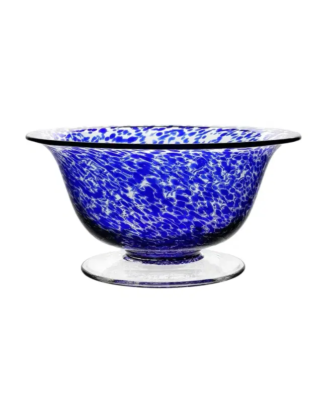 William Yeoward Crystal Vanessa Blue 12" Bowl, 88 oz.