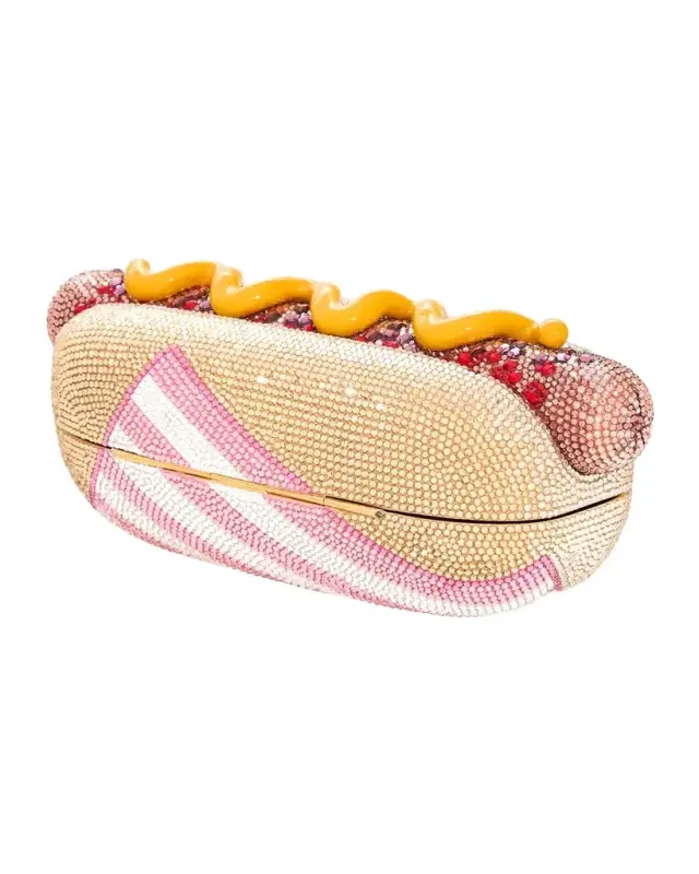 Judith Leiber Couture Hot Dog Crystal Minaudiere