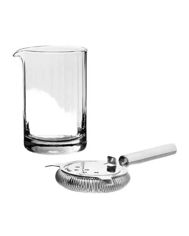 William Yeoward Crystal Corinne Mixer & Strainer Set
