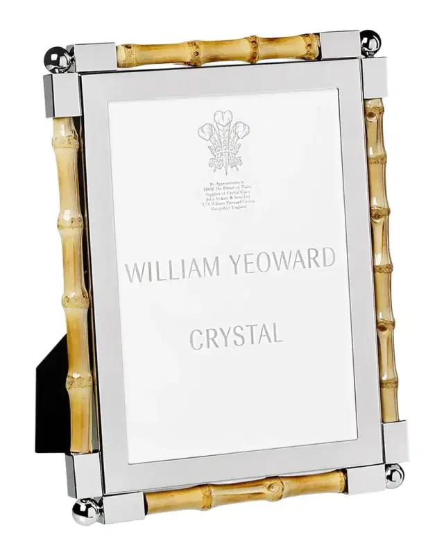 William Yeoward Crystal Classic Bamboo Frame, 5" x 7"
