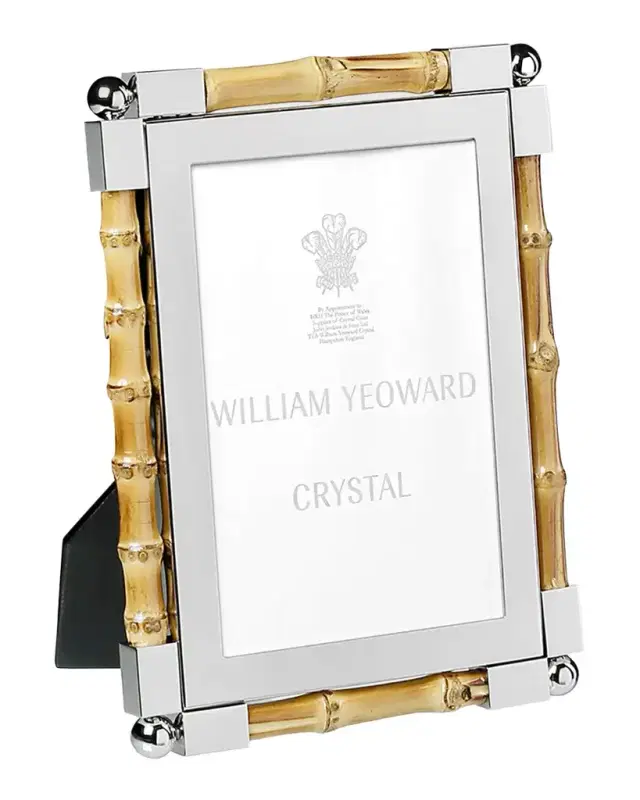 William Yeoward Crystal Classic Bamboo Frame, 4" x 6"