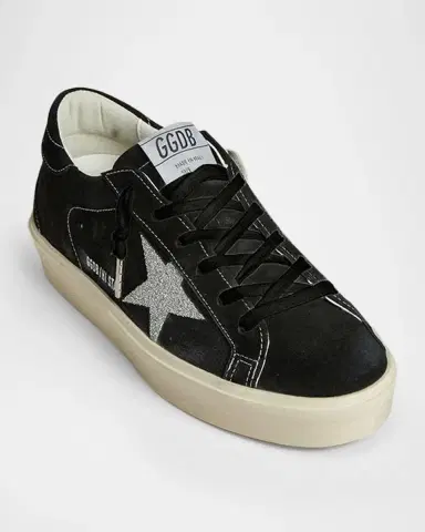 Golden Goose Hi Star Suede Swarovski Low-Top Sneakers | Thumbnail 4
