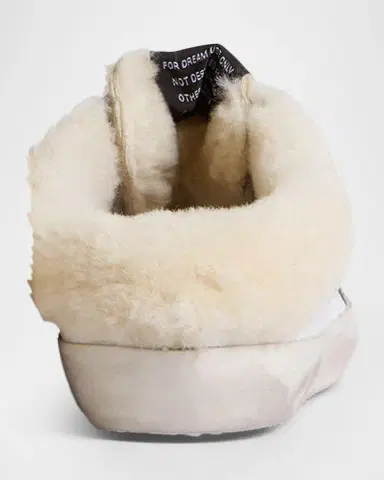 Golden Goose Super-Star Sabot Shearling-Lined Leather Slide Sneakers | Thumbnail 3