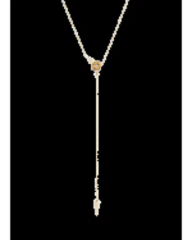 Nikos Koulis LOOK 18K Yellow Gold Diamond Lariat Necklace | Thumbnail 2