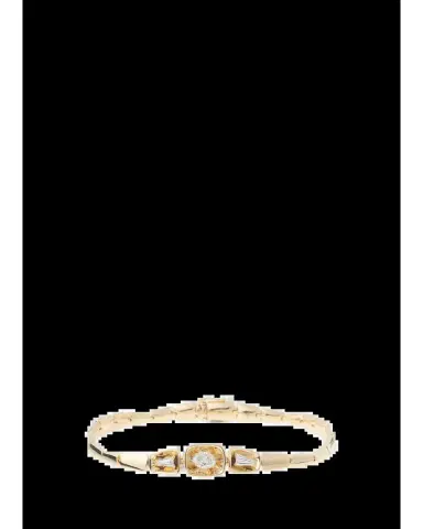 Nikos Koulis LOOK 18K Yellow Gold Triple Diamond Bracelet | Thumbnail 2