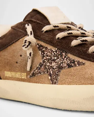 Golden Goose Super-Star Shearling-Lined Suede Low-Top Sneakers | Thumbnail 5