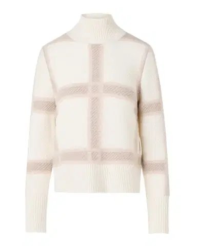 Akris punto Intarsia Plaid Wool-Cashmere Sweater | Thumbnail 1