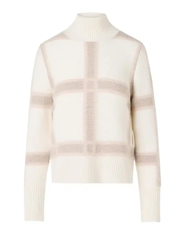 Akris punto Intarsia Plaid Wool-Cashmere Sweater