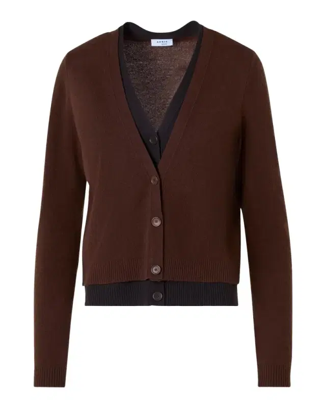 Akris punto Wool-Cashmere V-Neck Cardigan