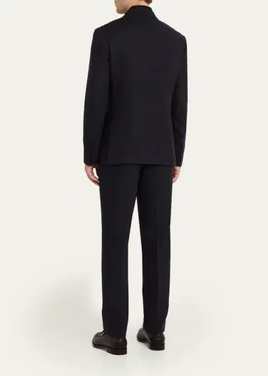 Zegna Men's Linen Single-Breasted Two-Piece Suit | Thumbnail 3