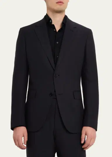 Zegna Men's Linen Single-Breasted Two-Piece Suit | Thumbnail 4