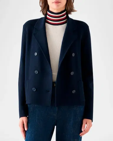 Akris punto Stretch Wool Cardigan-Style Jacket | Thumbnail 4