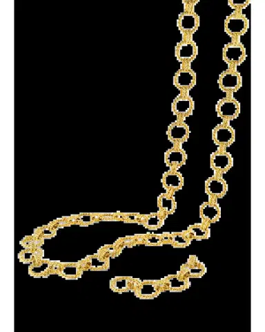 VERDURA 18K Yellow Gold Circle Rope Link Necklace | Thumbnail 2