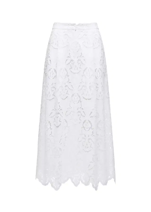 Toccin Stacy Embroidered Midi Skirt