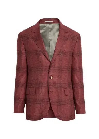 Brunello Cucinelli Men's Plaid Wool-Cashmere Single-Breasted Sport Coat | Thumbnail 1 Brunello Cucinelli Men's Plaid Wool-Cashmere Single-Breasted Sport Coat | Thumbnail 1