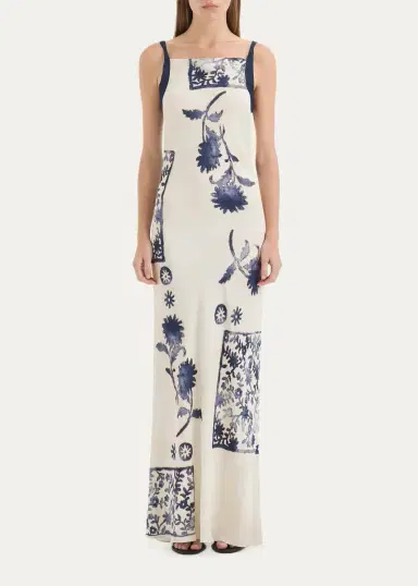 SIR. Phillipa Stamp-Print Maxi Slipdress | Thumbnail 2 SIR. Phillipa Stamp-Print Maxi Slipdress | Thumbnail 2