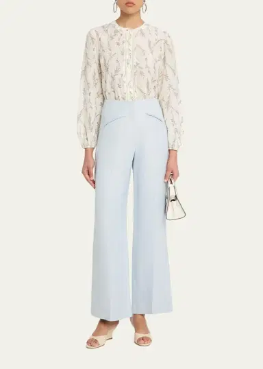 Veronica Beard Cassidee Wide-Leg Pants | Thumbnail 2