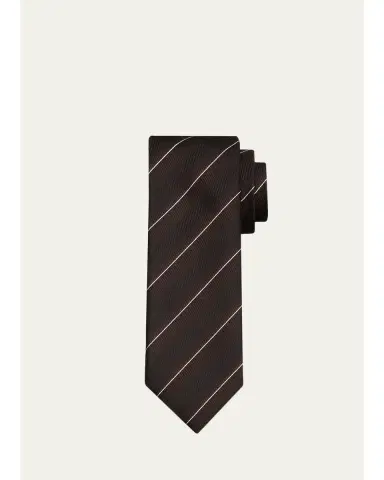 Tom Ford Men's Wavy Stripe Silk Tie | Thumbnail 2