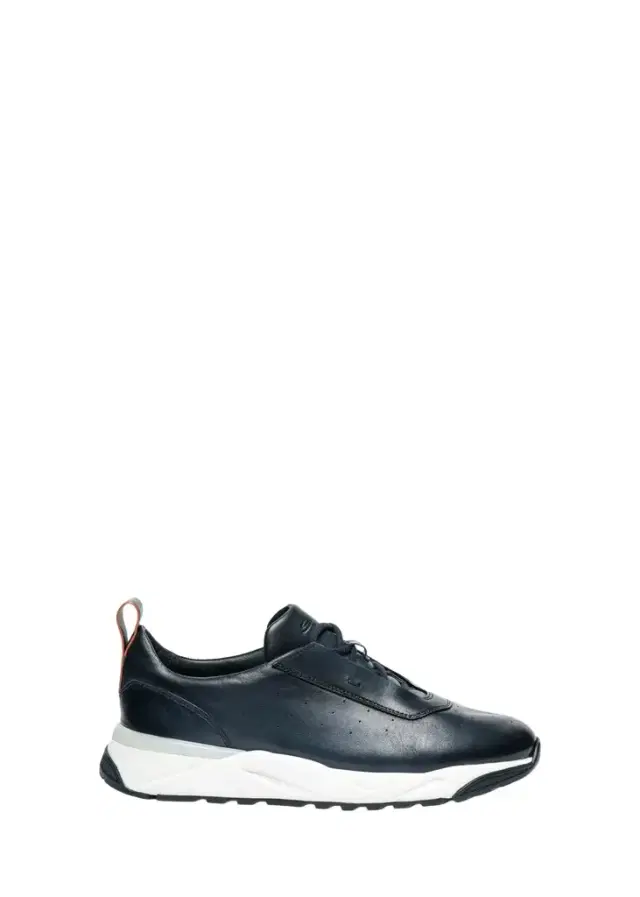 Santoni Men's Innova Velatura Leather Sneakers