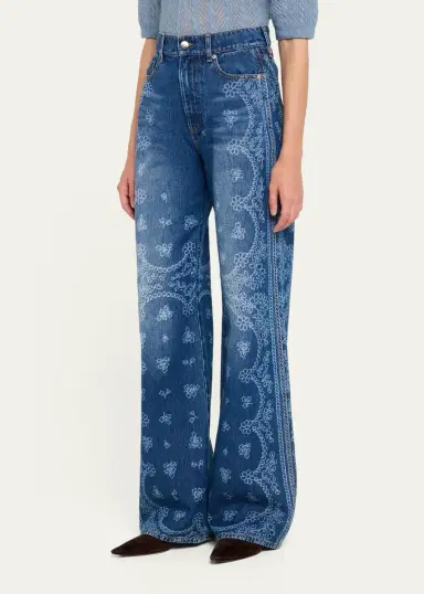 Veronica Beard Taylor High-Rise Wide-Leg Jeans | Thumbnail 4 Veronica Beard Taylor High-Rise Wide-Leg Jeans | Thumbnail 4