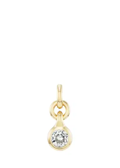 Uniform Object 18K Carriage Charm with Round Diamond | Thumbnail 1
