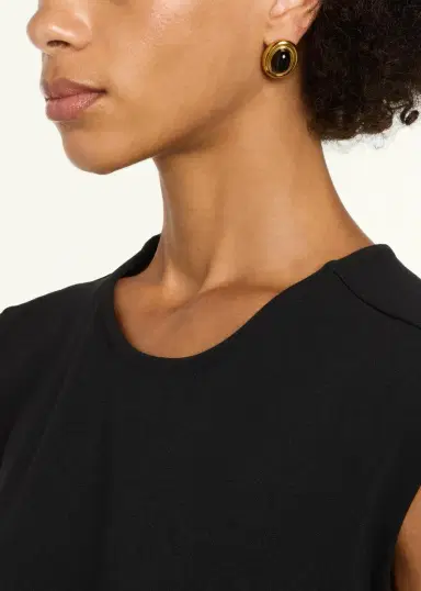Heaven Mayhem Prize 18K Gold Plated Earrings, Black | Thumbnail 2