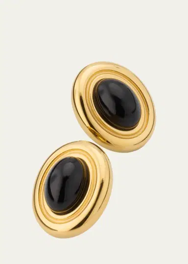 Heaven Mayhem Prize 18K Gold Plated Earrings, Black | Thumbnail 3